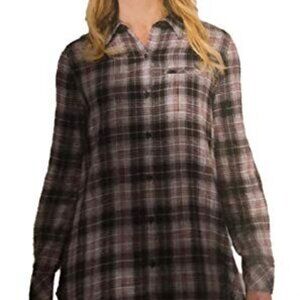 Boston Traders Womens Long Length Soft Flannel Tunic Size Medium